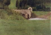 Fernand Khnopff The Bridge at Fosset Sweden oil painting artist
